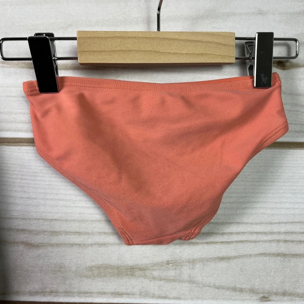 Tea Kids Rashguard Swim Top Coral Bottoms Tiger Print Set 2‎ Swimsuit